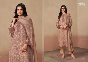 Omtex Rudrani Muslin Digital Print Handwork Dress Material