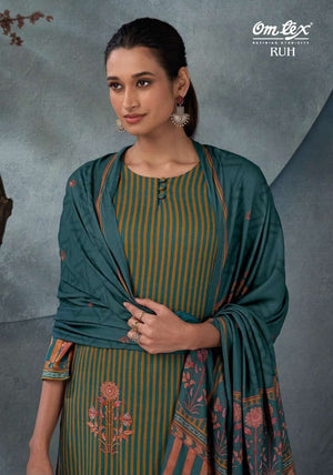 Omtex Ruh Pure Pashmina Digital Printed Dress Material
