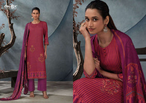 Omtex Ruh Pure Pashmina Digital Printed Dress Material