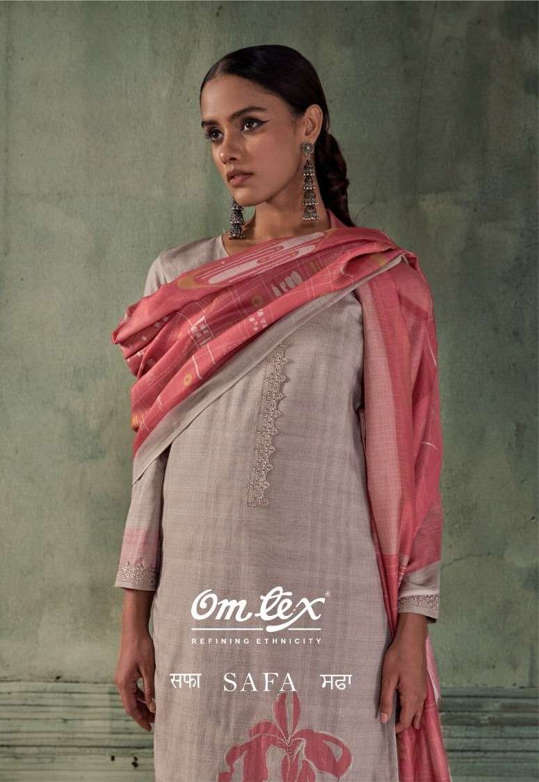 Omtex Safa Lawn Cotton Digital Printed Dress Material