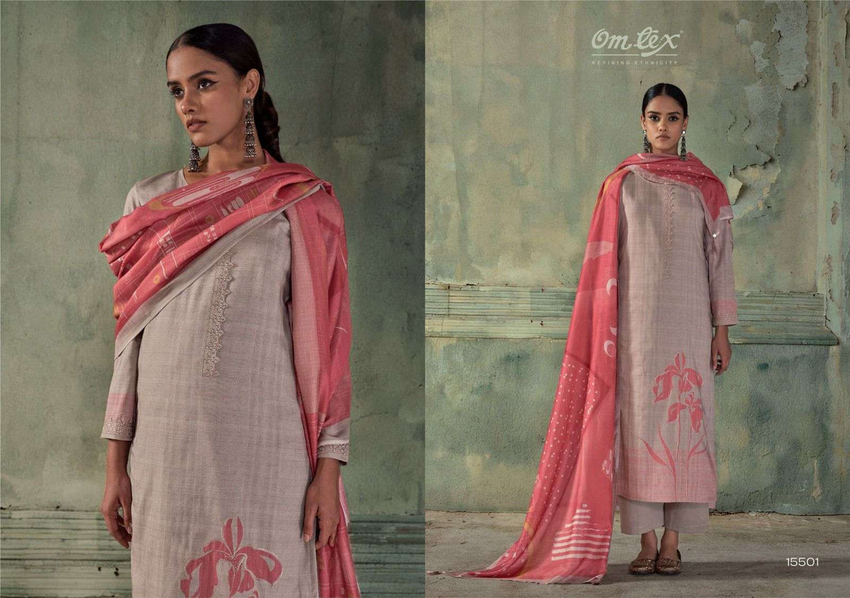 Omtex Safa Lawn Cotton Digital Printed Dress Material