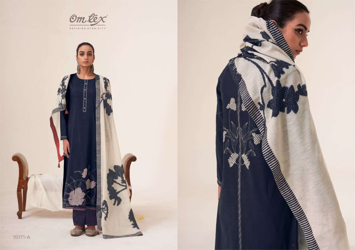 Omtex Sahitya Cotton Suit Wholesale Catalogue - Amrah Wholesale