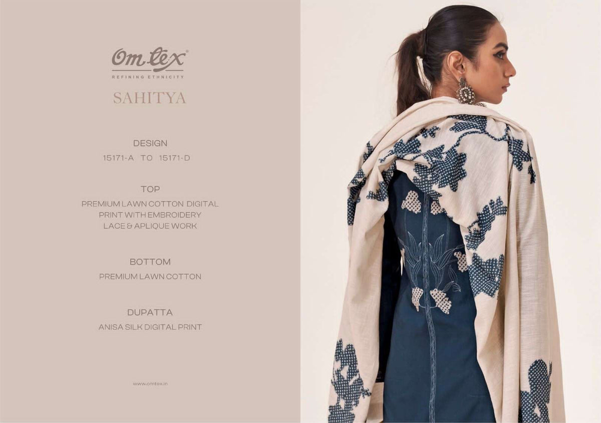 Omtex Sahitya Cotton Suit Wholesale Catalogue - Amrah Wholesale