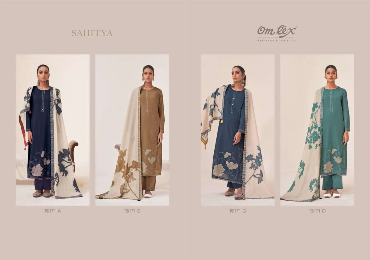 Omtex Sahitya Cotton Suit Wholesale Catalogue - Amrah Wholesale
