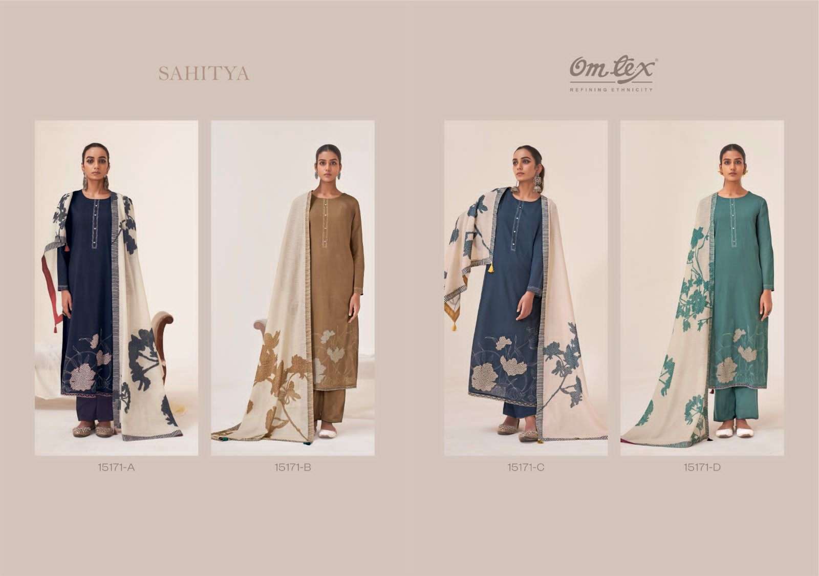 Omtex Sahitya Cotton Suit Wholesale Catalogue - Amrah Wholesale