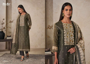 Omtex Samira Elora Checks Digital Print Dress Material