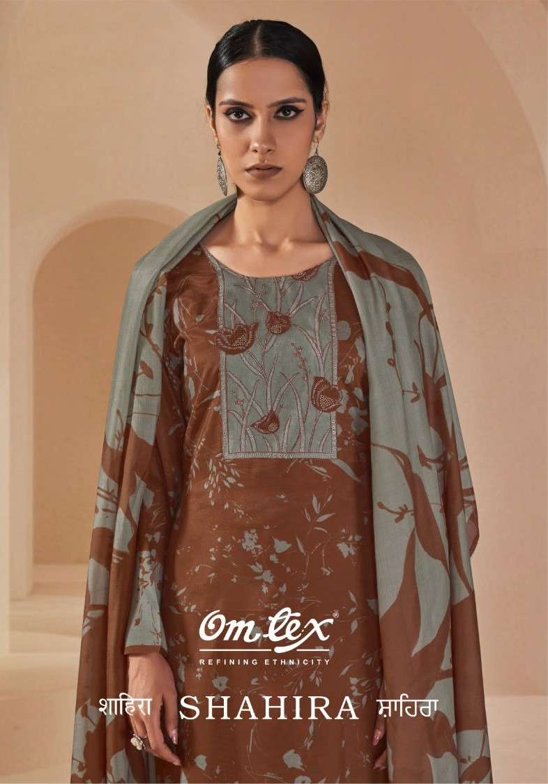 Omtex Shahira Muslin Silk Digital Print Dress Material