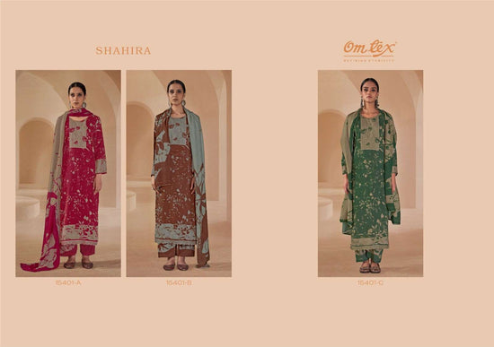 Omtex Shahira Muslin Silk Digital Print Dress Material