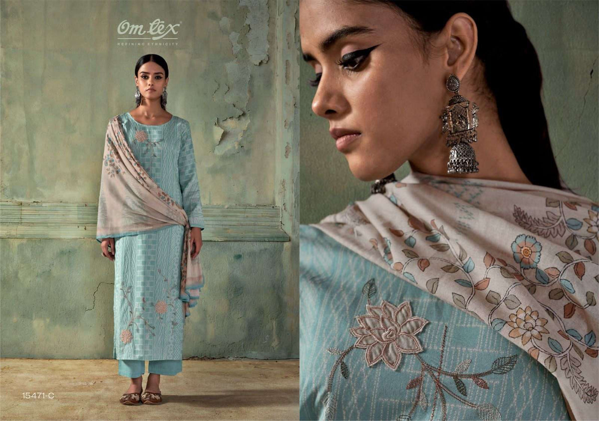 Omtex Sohni Lawn Cotton Dress Material - Amrah Wholesale