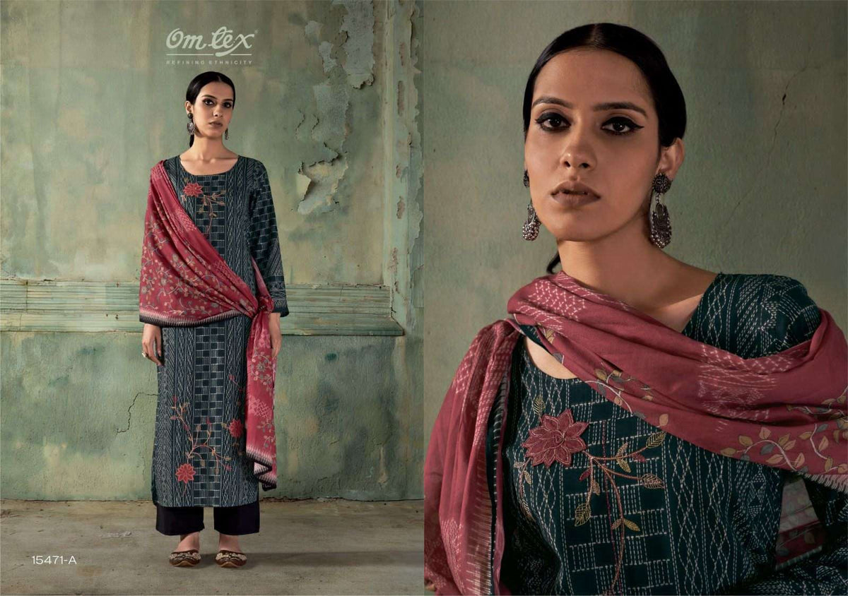 Omtex Sohni Lawn Cotton Dress Material - Amrah Wholesale