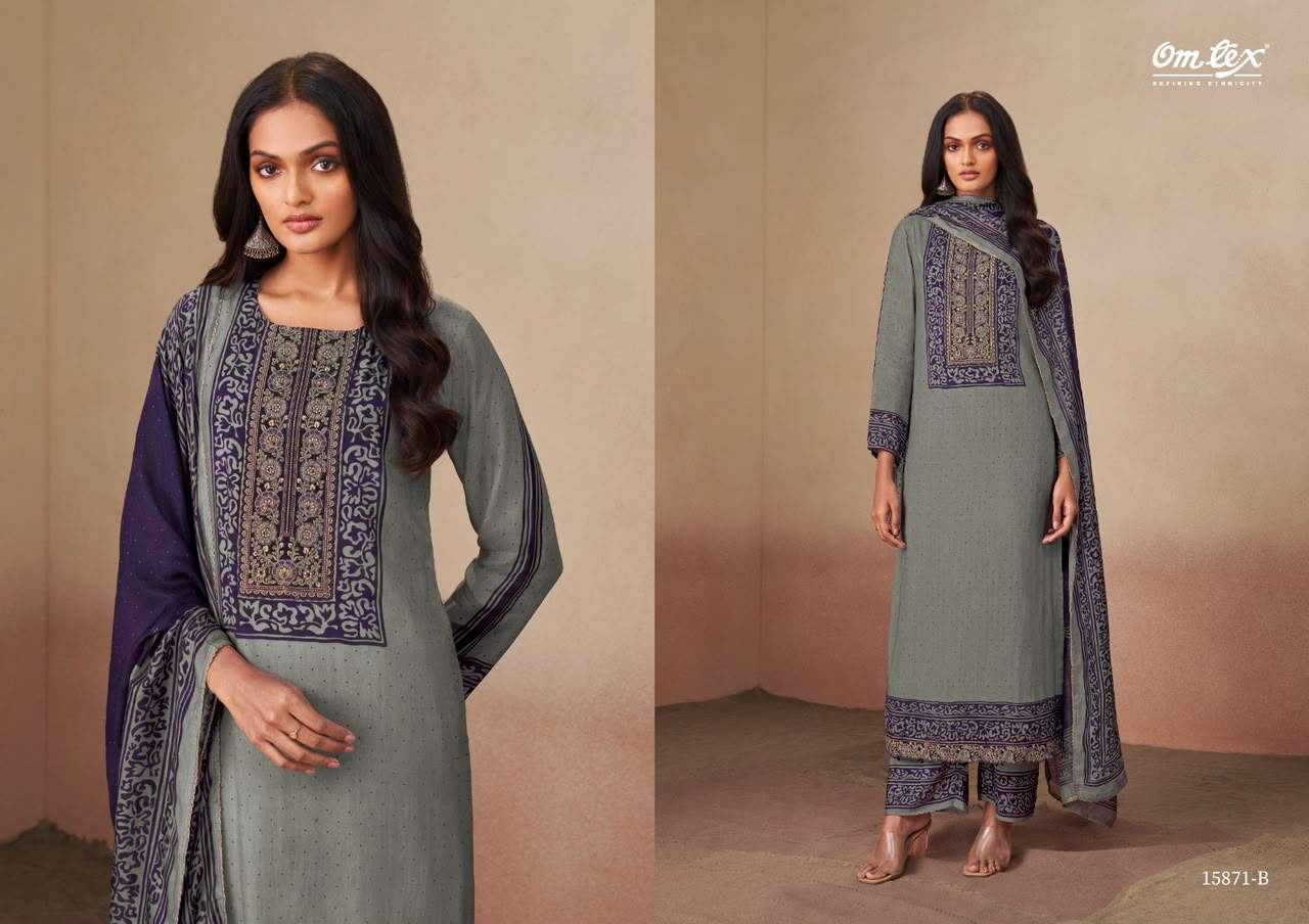 Omtex Urshita Premium Muslin Digital Print Dress Material