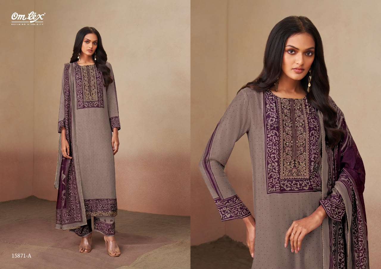 Omtex Urshita Premium Muslin Digital Print Dress Material