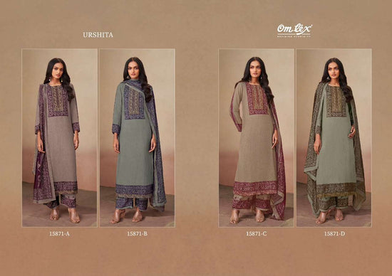 Omtex Urshita Premium Muslin Digital Print Dress Material