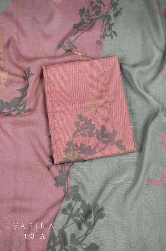 Omtex Varina D 123 Mal Chanderi Silk Dress Material - Amrah Wholesale