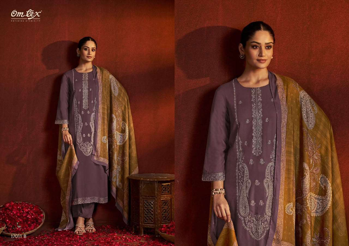 Omtex Winslet Pure Pashmina Dress Material