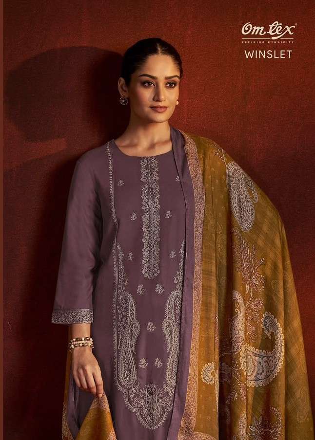 Omtex Winslet Pure Pashmina Dress Material