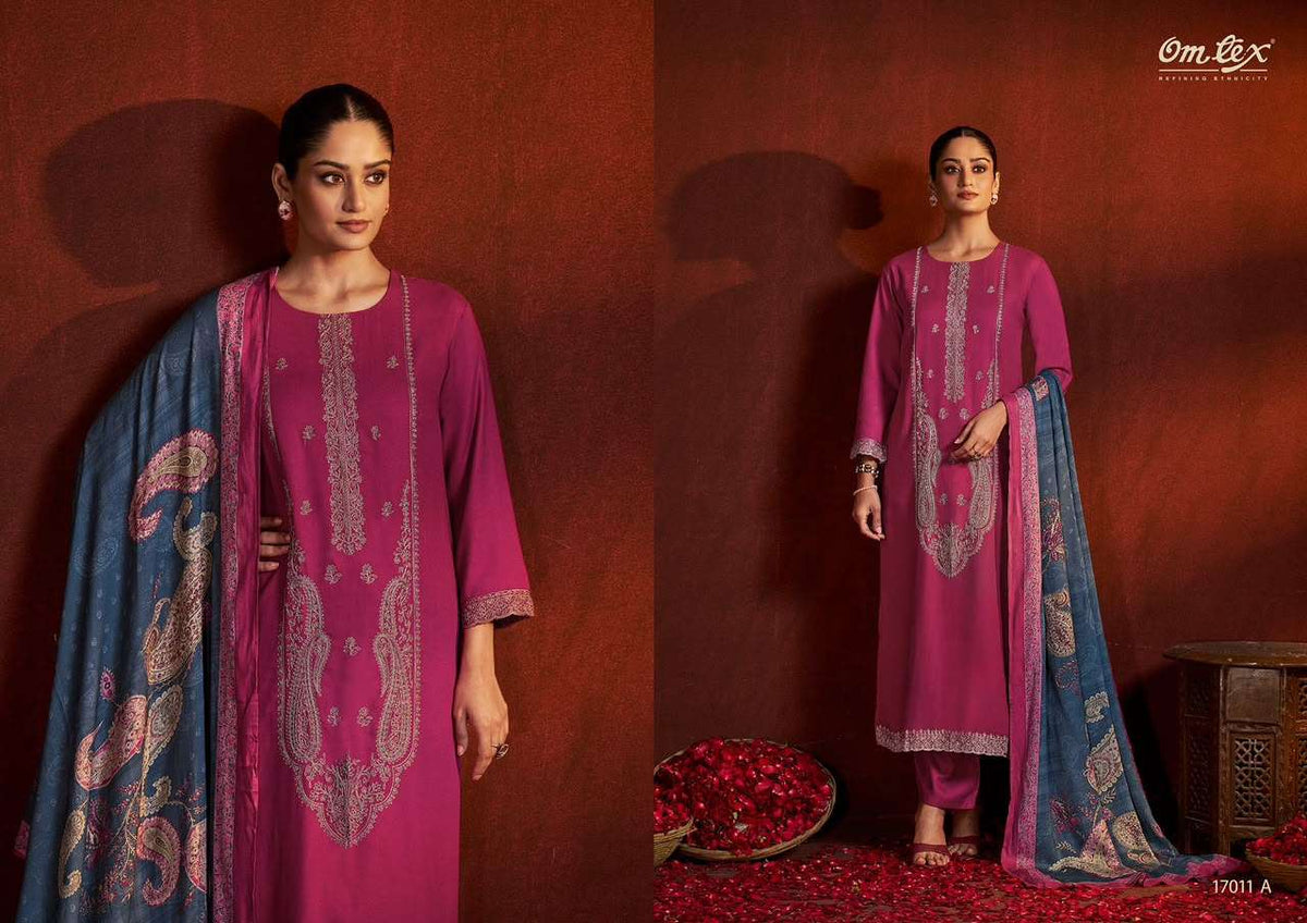 Omtex Winslet Pure Pashmina Dress Material