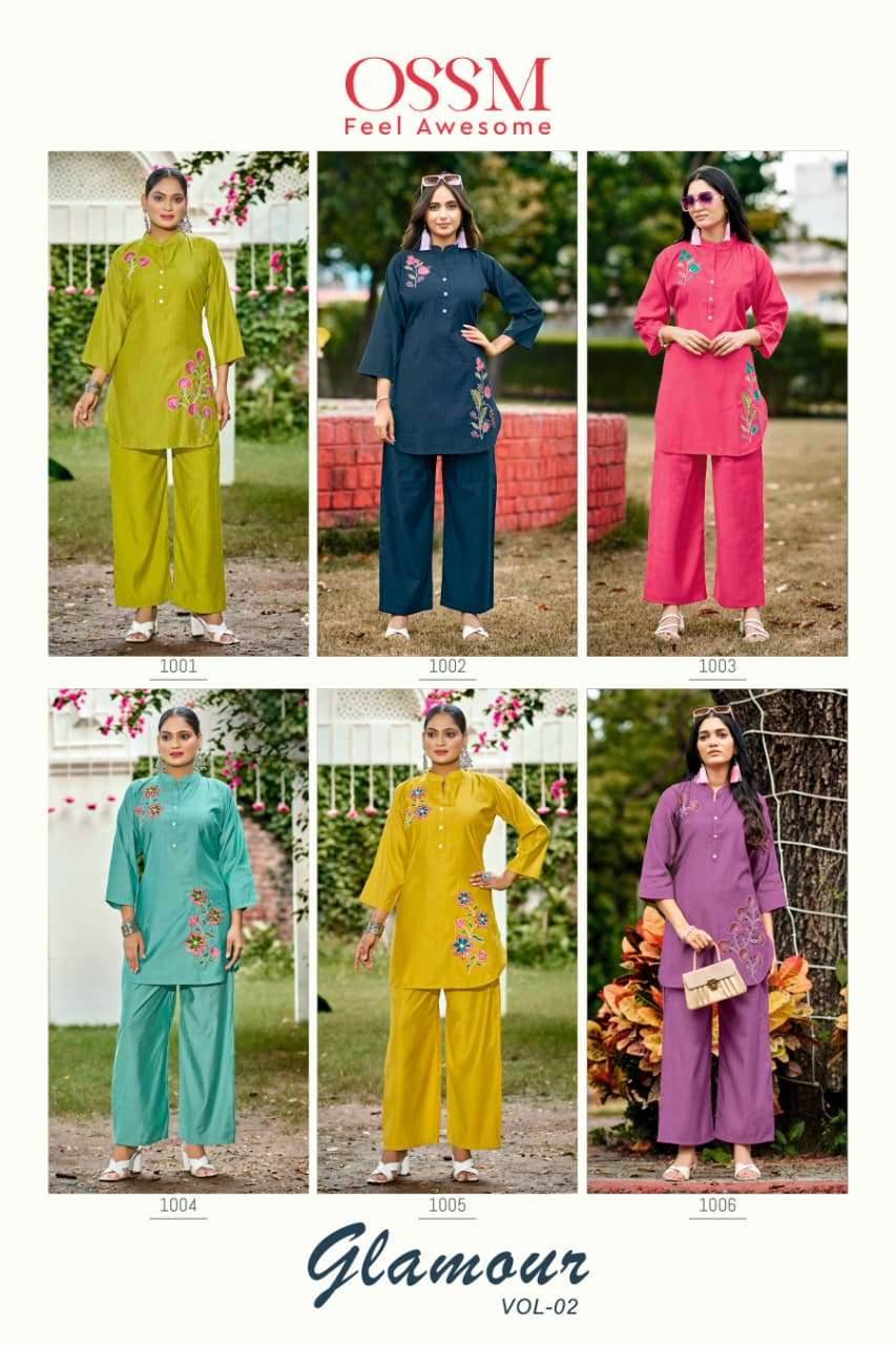OSSM Glamour Vol - 02 Pure Silk Co - Ord Set - Amrah Wholesale