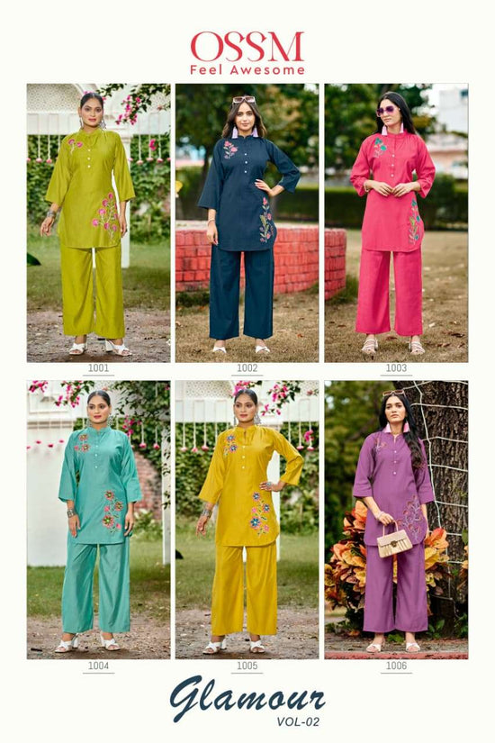 OSSM Glamour Vol - 02 Pure Silk Co - Ord Set - Amrah Wholesale
