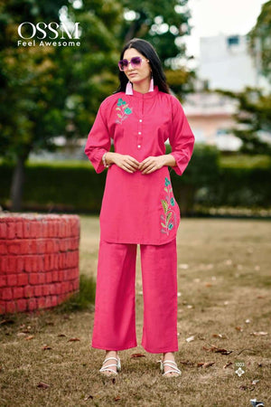 OSSM Glamour Vol-02 Pure Silk Co-Ord Set