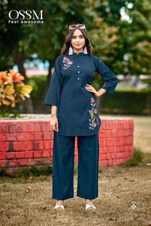 OSSM Glamour Vol-02 Pure Silk Co-Ord Set