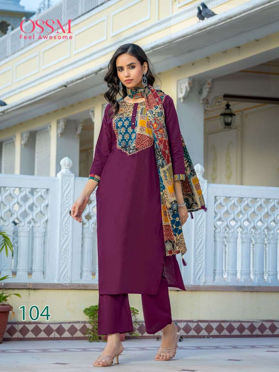 Ossm Mahek Vol 2 Cotton 3 Piece Salwar Suit Set - Amrah Wholesale