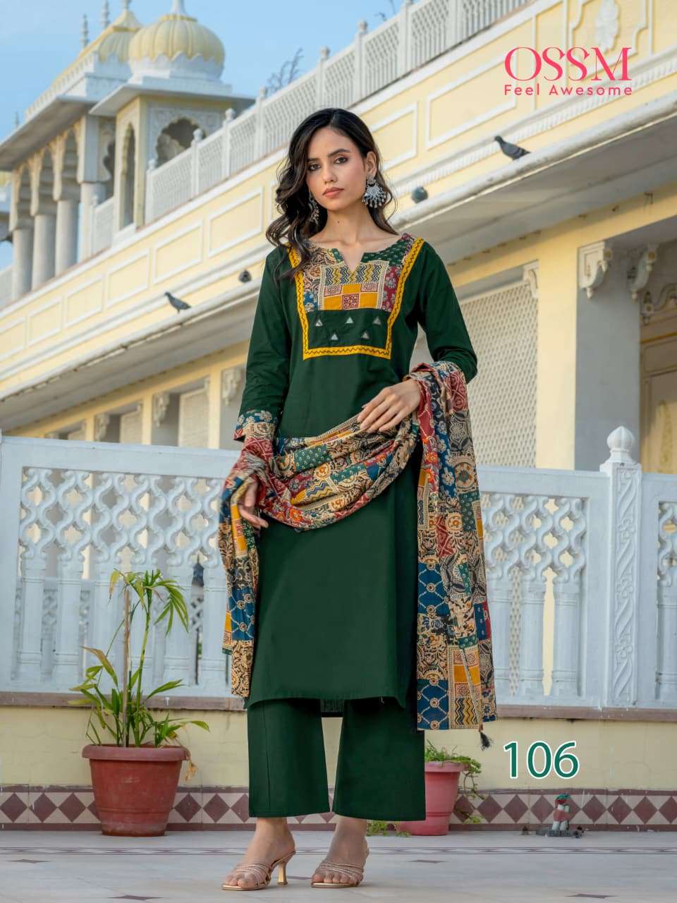 Ossm Mahek Vol 2 Cotton 3 Piece Salwar Suit Set - Amrah Wholesale