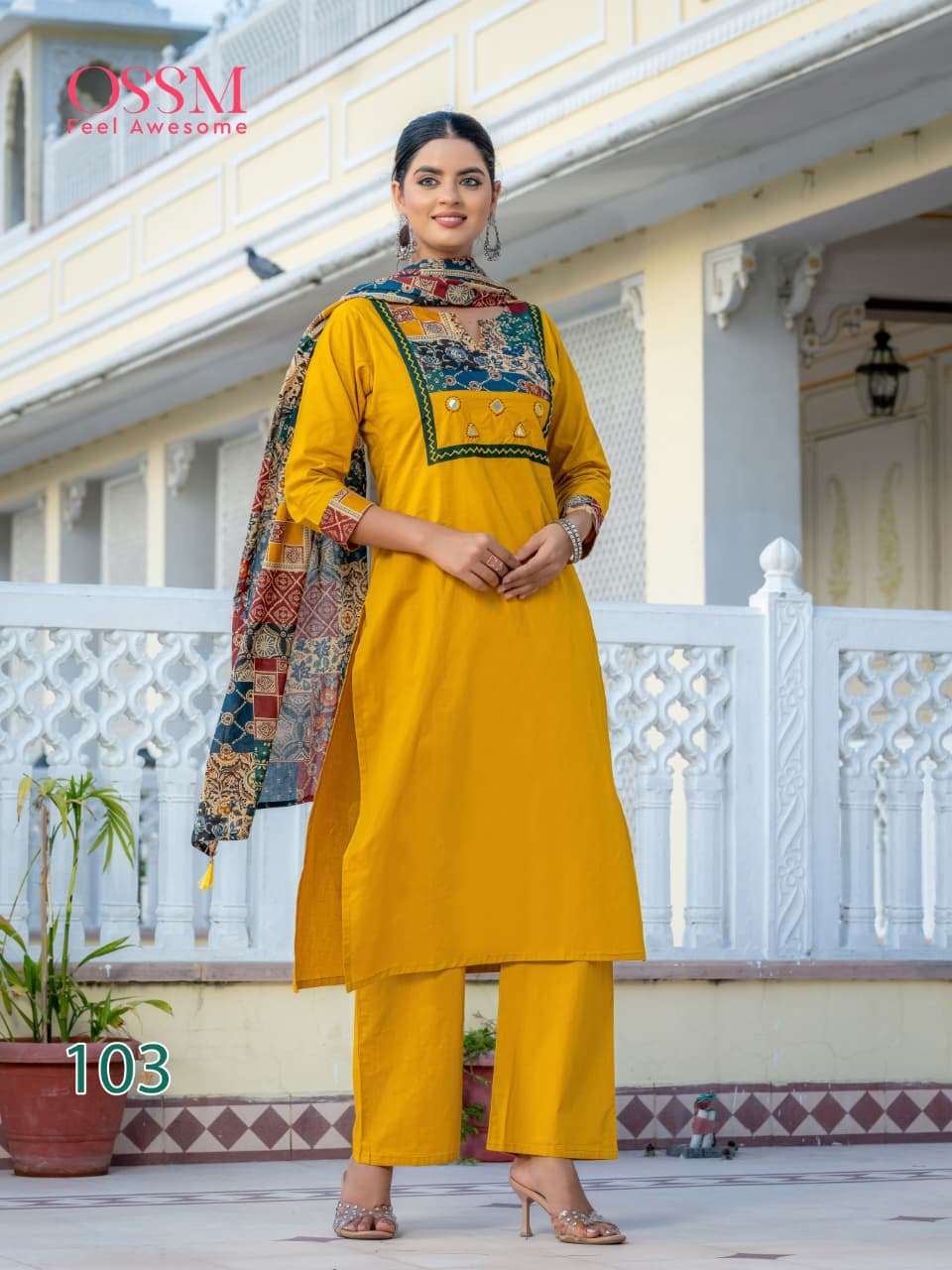 Ossm Mahek Vol 2 Cotton 3 Piece Salwar Suit Set - Amrah Wholesale