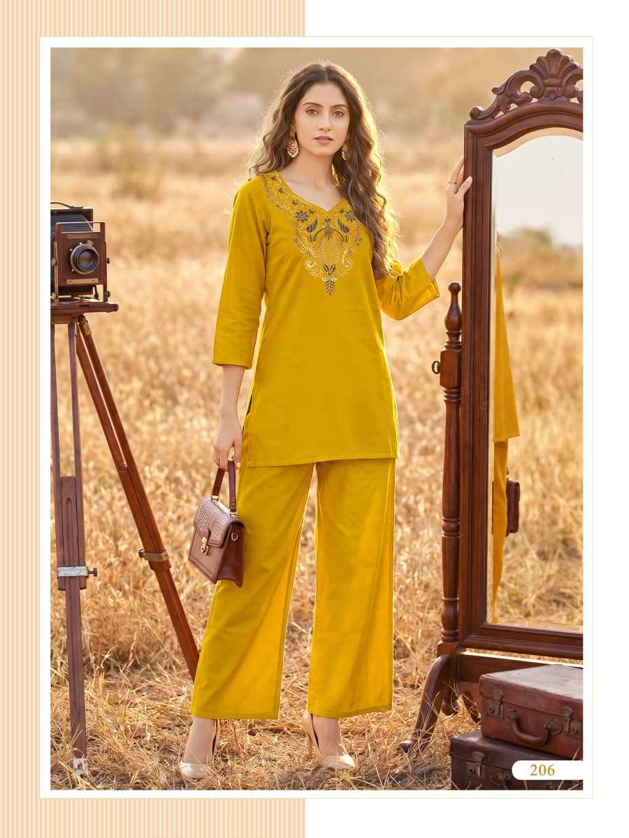 Ossm Sara Vol 2 Premium Dhabu Cotton Embroidered Co Ord Set