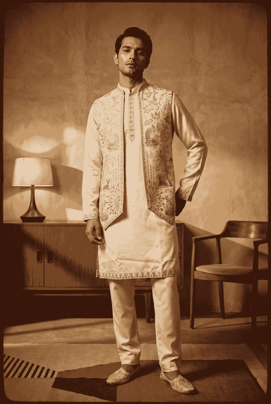 OUTLUK Wedding Vol-144 Armani Embroidered Kurta Set - Amrah Wholesale