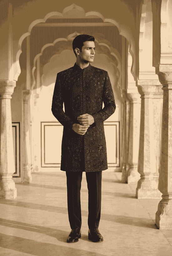OUTLUK Wedding Vol-144 Armani Embroidered Kurta Set - Amrah Wholesale