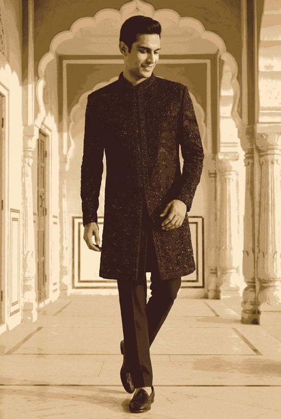 OUTLUK Wedding Vol-144 Armani Embroidered Kurta Set - Amrah Wholesale