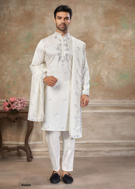 OUTLUK WEDDING VOL-46 Silk Embroidered Men's Kurta Set