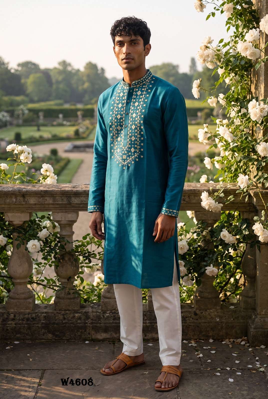 OUTLUK WEDDING VOL-46 Silk Embroidered Men's Kurta Set