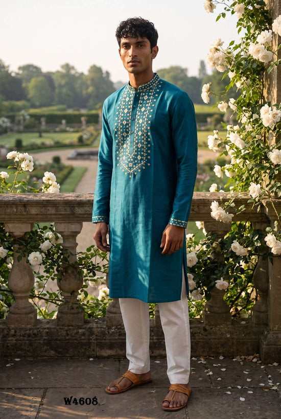OUTLUK WEDDING VOL-46 Silk Embroidered Men's Kurta Set