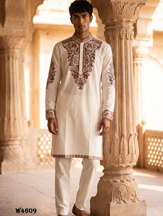OUTLUK WEDDING VOL-46 Silk Embroidered Men's Kurta Set
