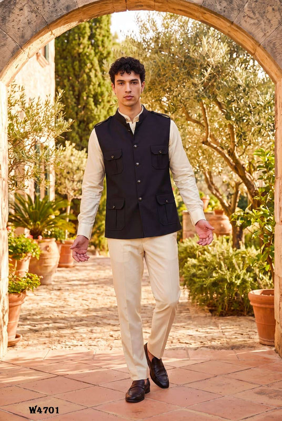 Outluk Wedding Vol-47 W-4701 To W-4707 Series Jute Premium Fabric Men Blazer - Amrah Wholesale