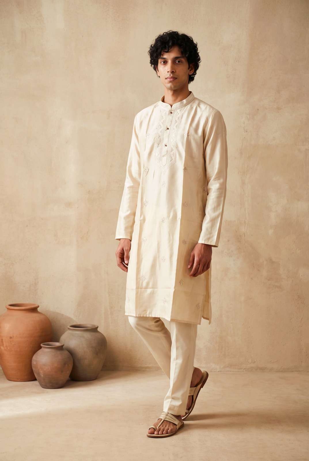 Outluk Wedding Vol-57 Silk Ready To Wear Men Kurta