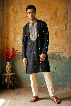 Outluk Wedding Vol-57 Silk Ready To Wear Men Kurta - Amrah Wholesale