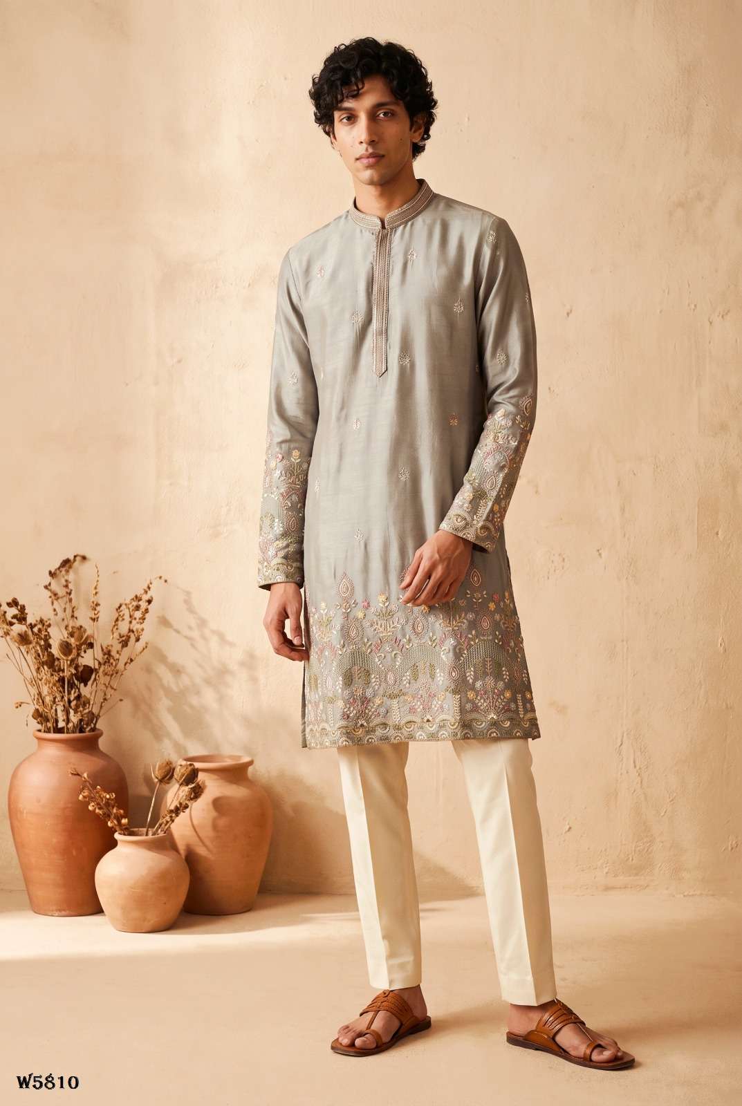 OUTLUK WEDDING VOL-58 Silk Embroidered Mens Kurta