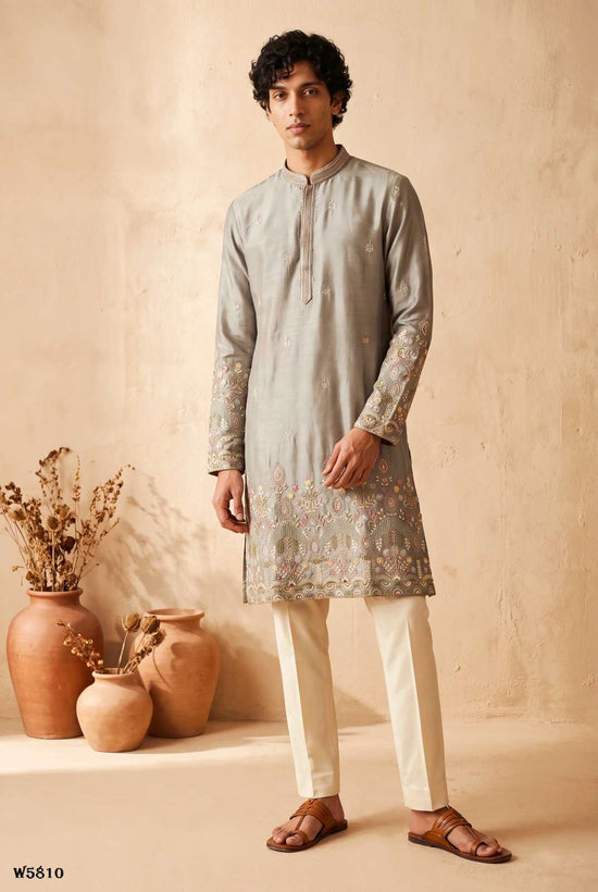 OUTLUK WEDDING VOL-58 Silk Embroidered Mens Kurta