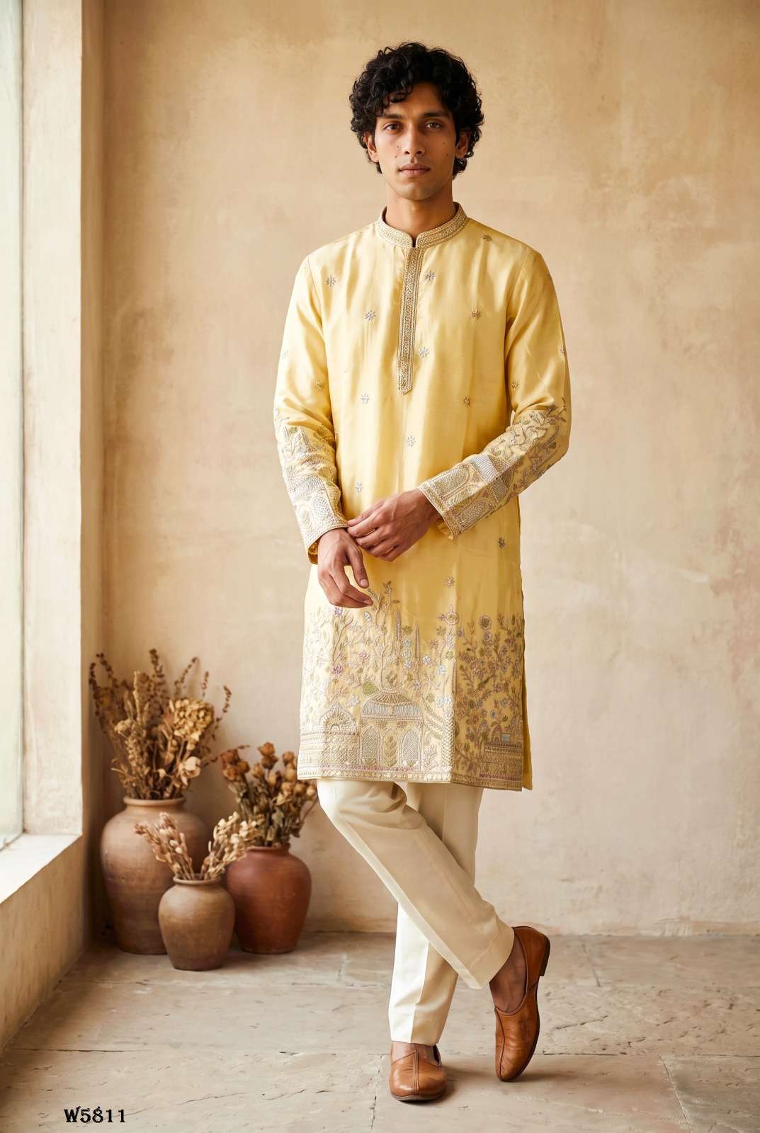 OUTLUK WEDDING VOL-58 Silk Embroidered Mens Kurta