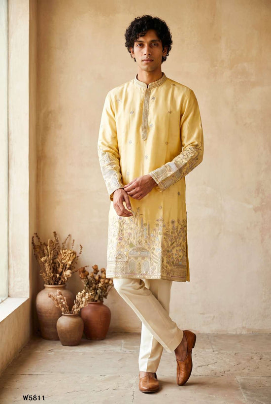 OUTLUK WEDDING VOL-58 Silk Embroidered Mens Kurta