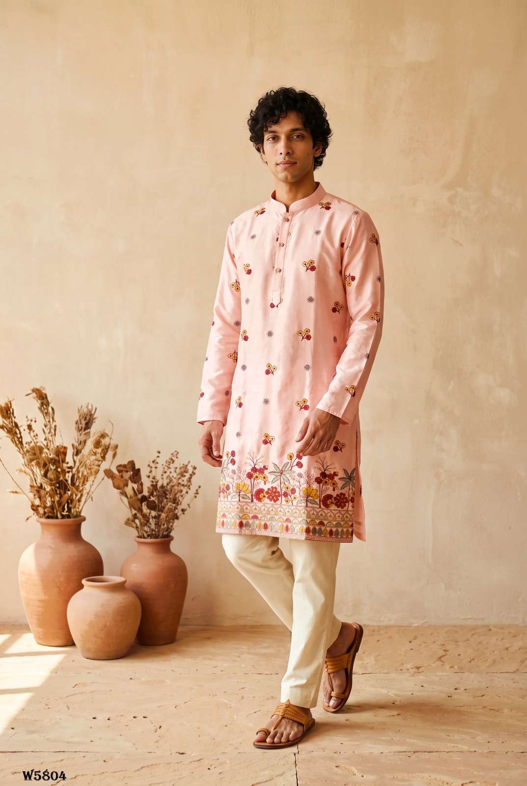 OUTLUK WEDDING VOL-58 Silk Embroidered Mens Kurta