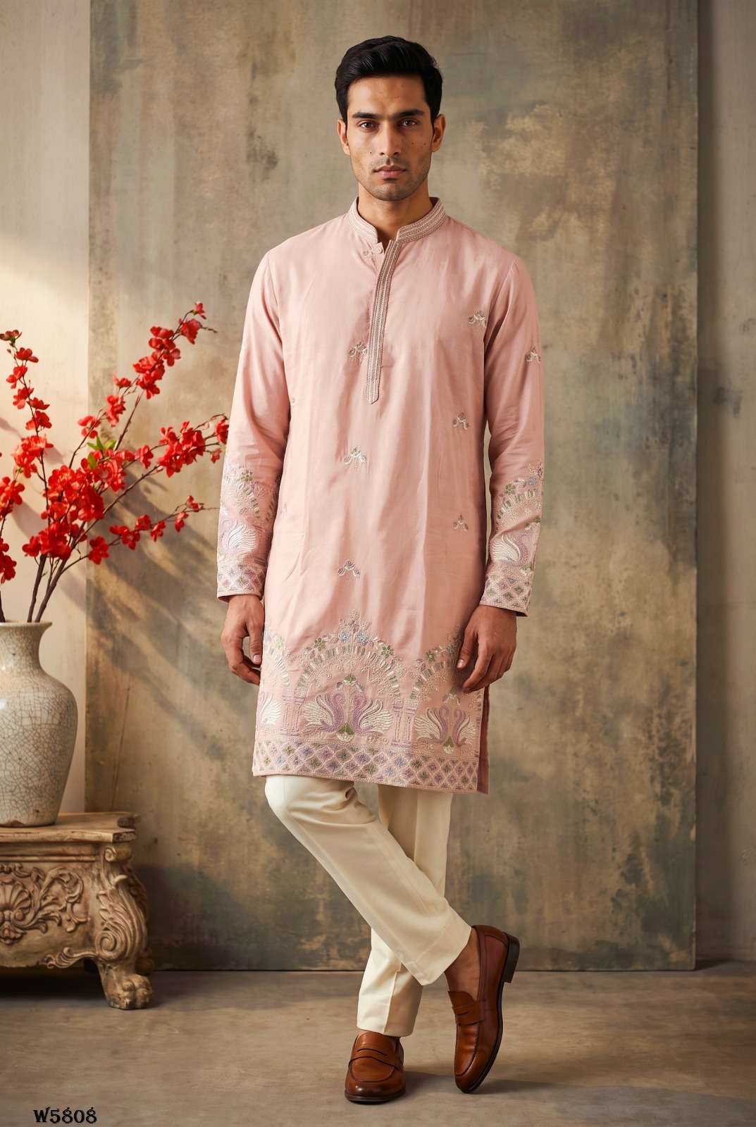 OUTLUK WEDDING VOL-58 Silk Embroidered Mens Kurta