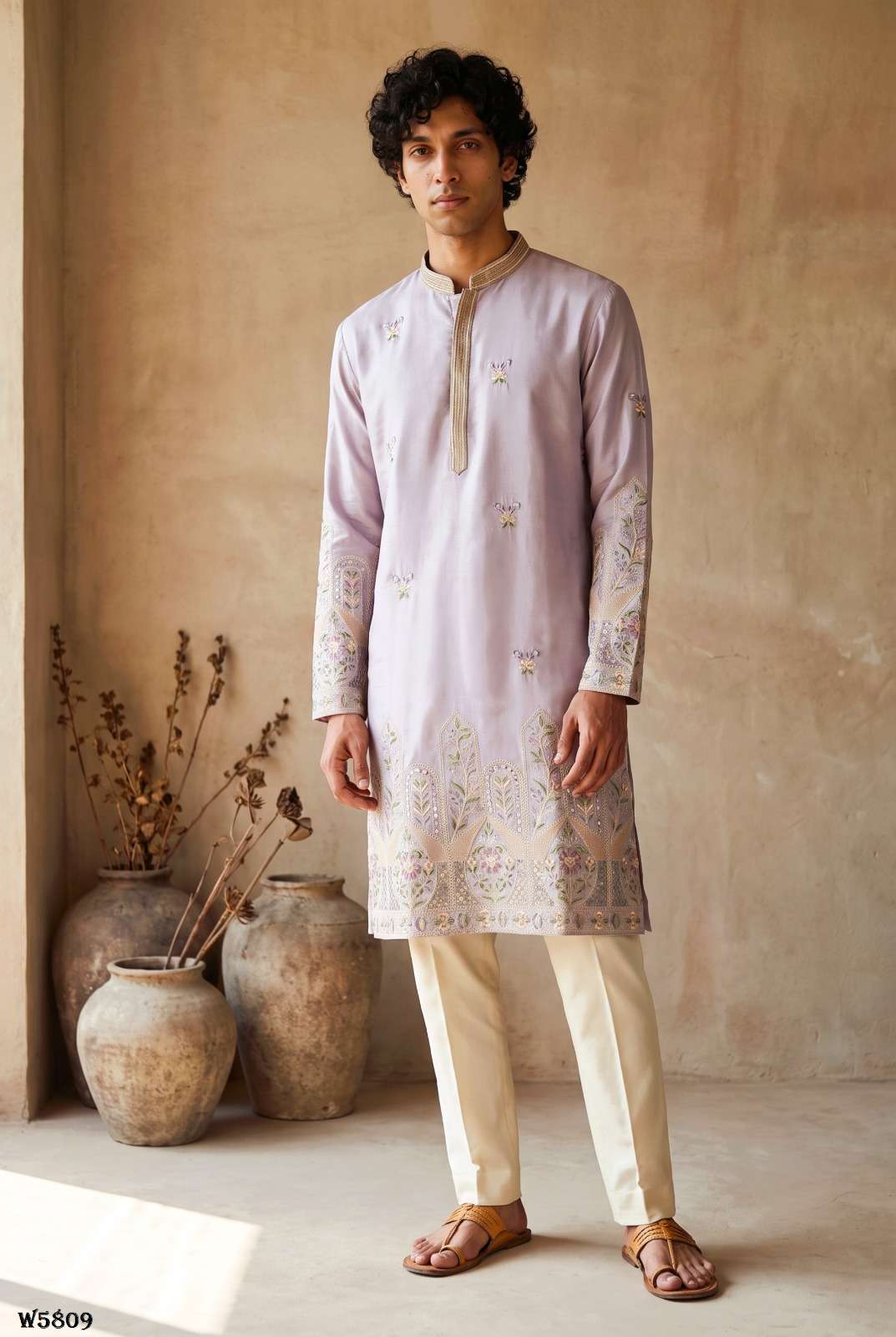 OUTLUK WEDDING VOL-58 Silk Embroidered Mens Kurta