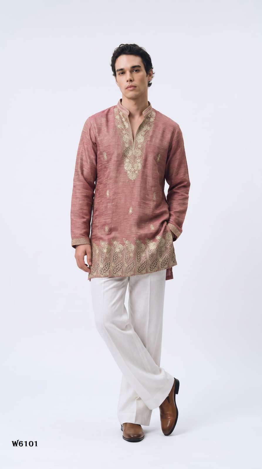 Outluk Wedding Vol-61 Salsa Silk Embroidered Stitched Kurta Pajama