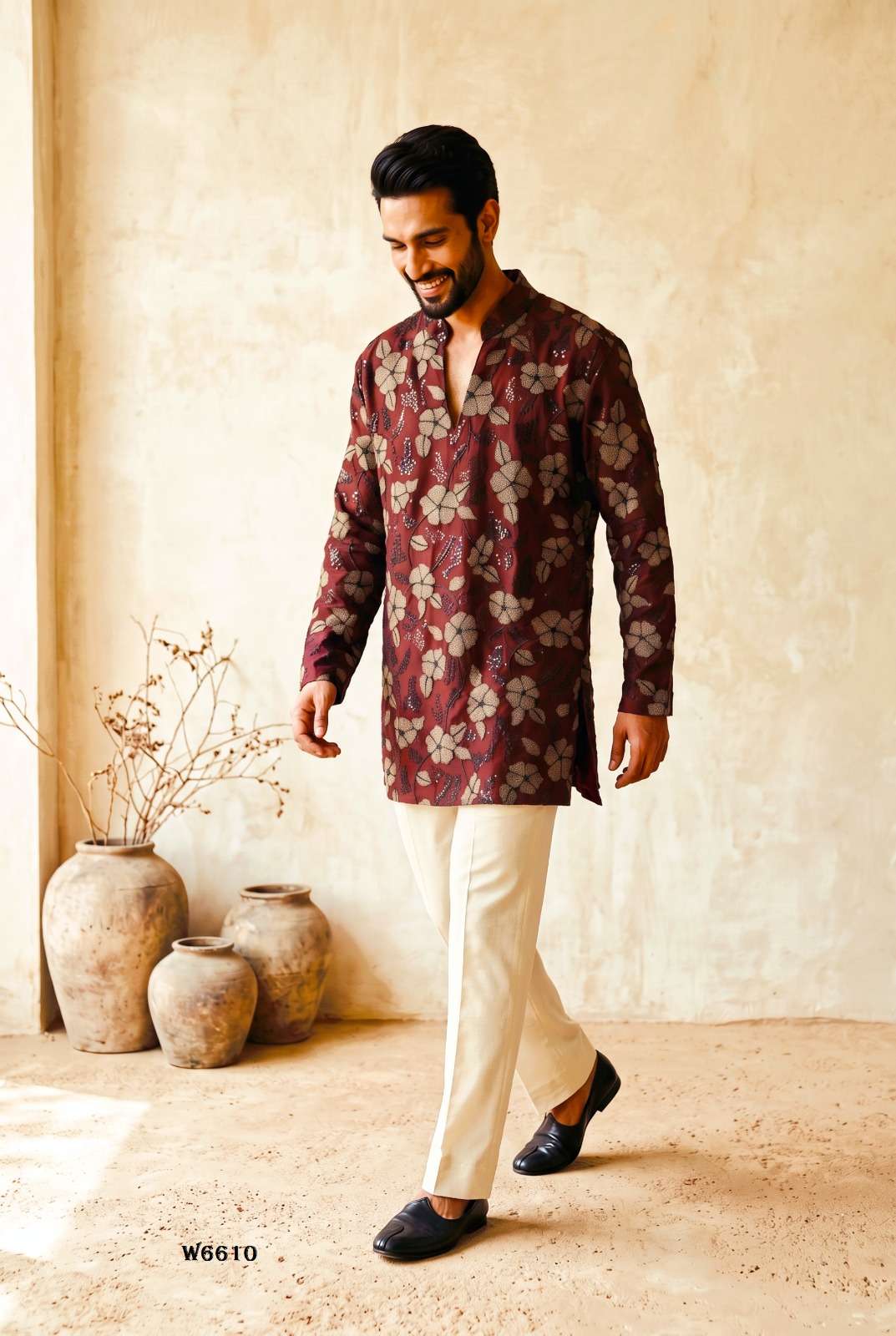 Outluk Wedding Vol-66 Lachaka Embroidered Mens Kurta Pajama