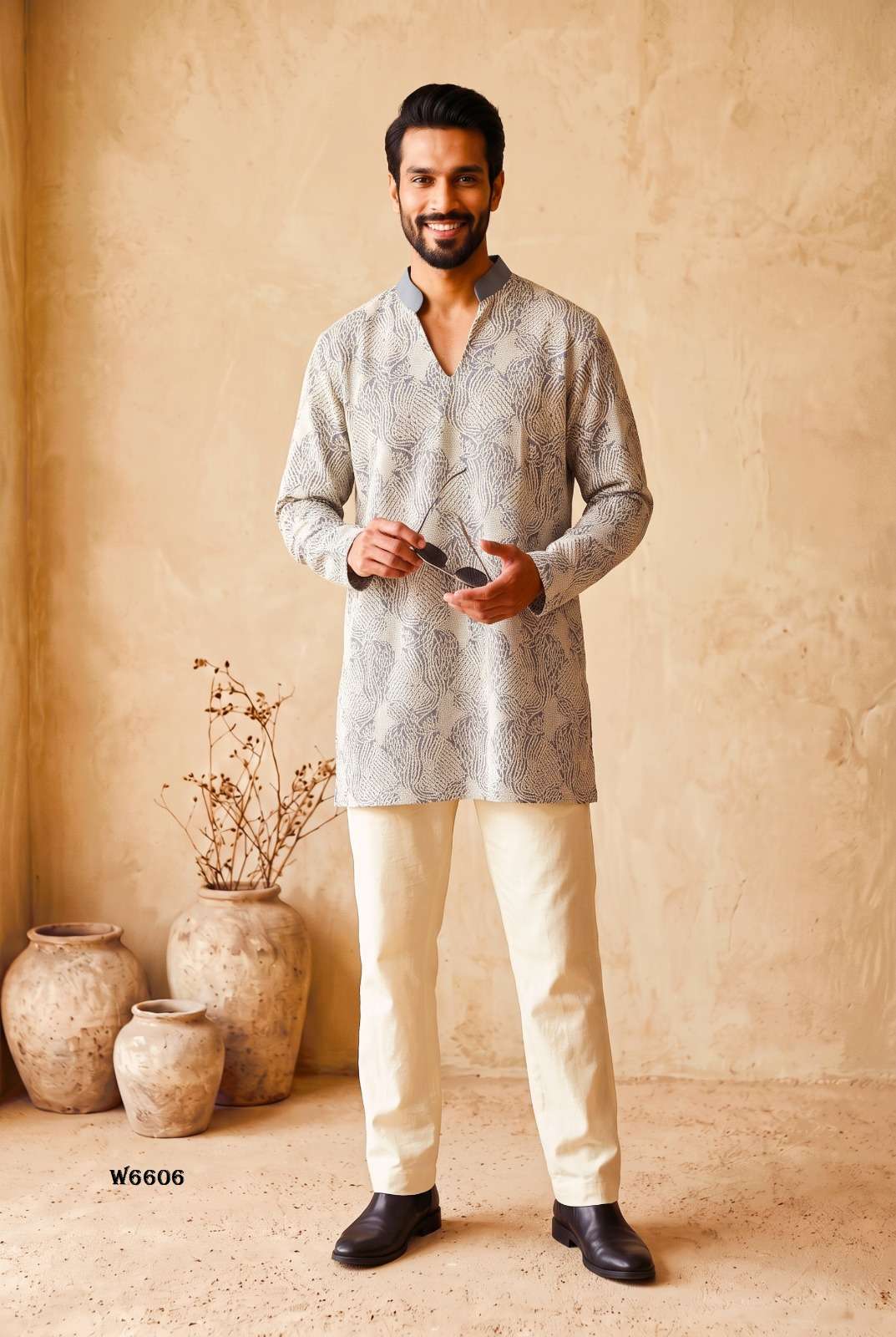 Outluk Wedding Vol-66 Lachaka Embroidered Mens Kurta Pajama