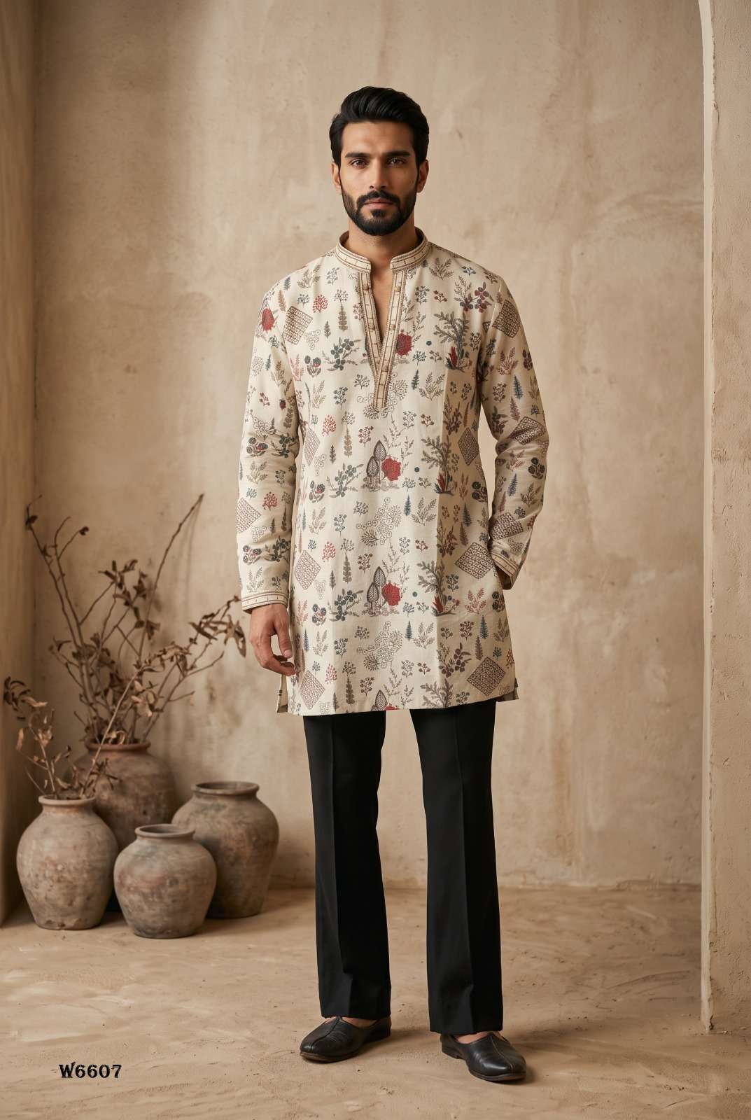 Outluk Wedding Vol-66 Lachaka Embroidered Mens Kurta Pajama